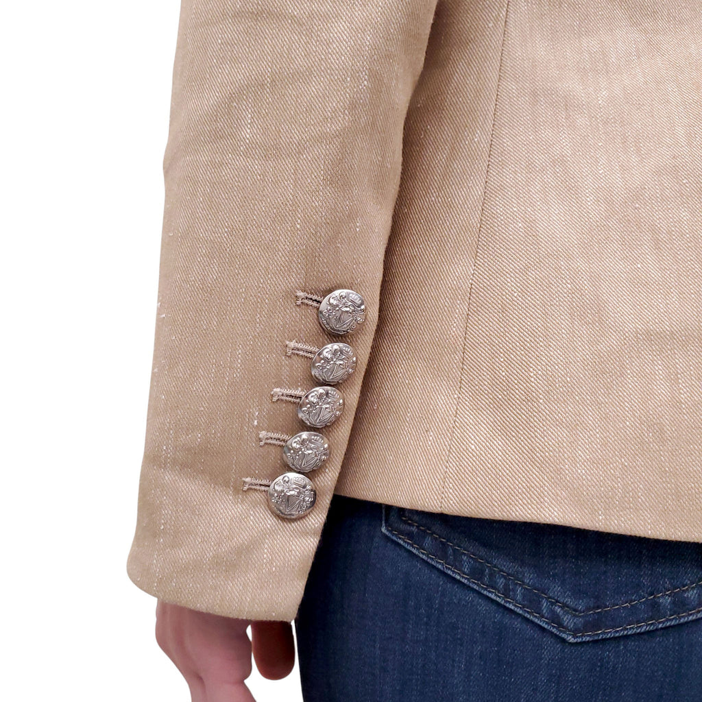 VERONICA BEARD CAMEL DICKIE LINEN JACKET - SIZE 0