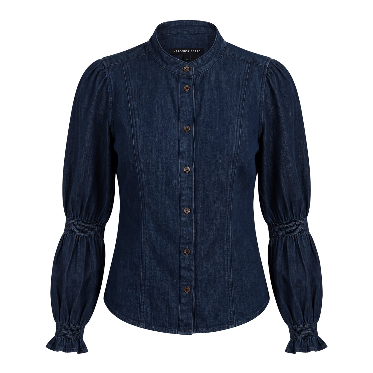 VERONICA BEARD DENIM BLOUSE - SIZE 6