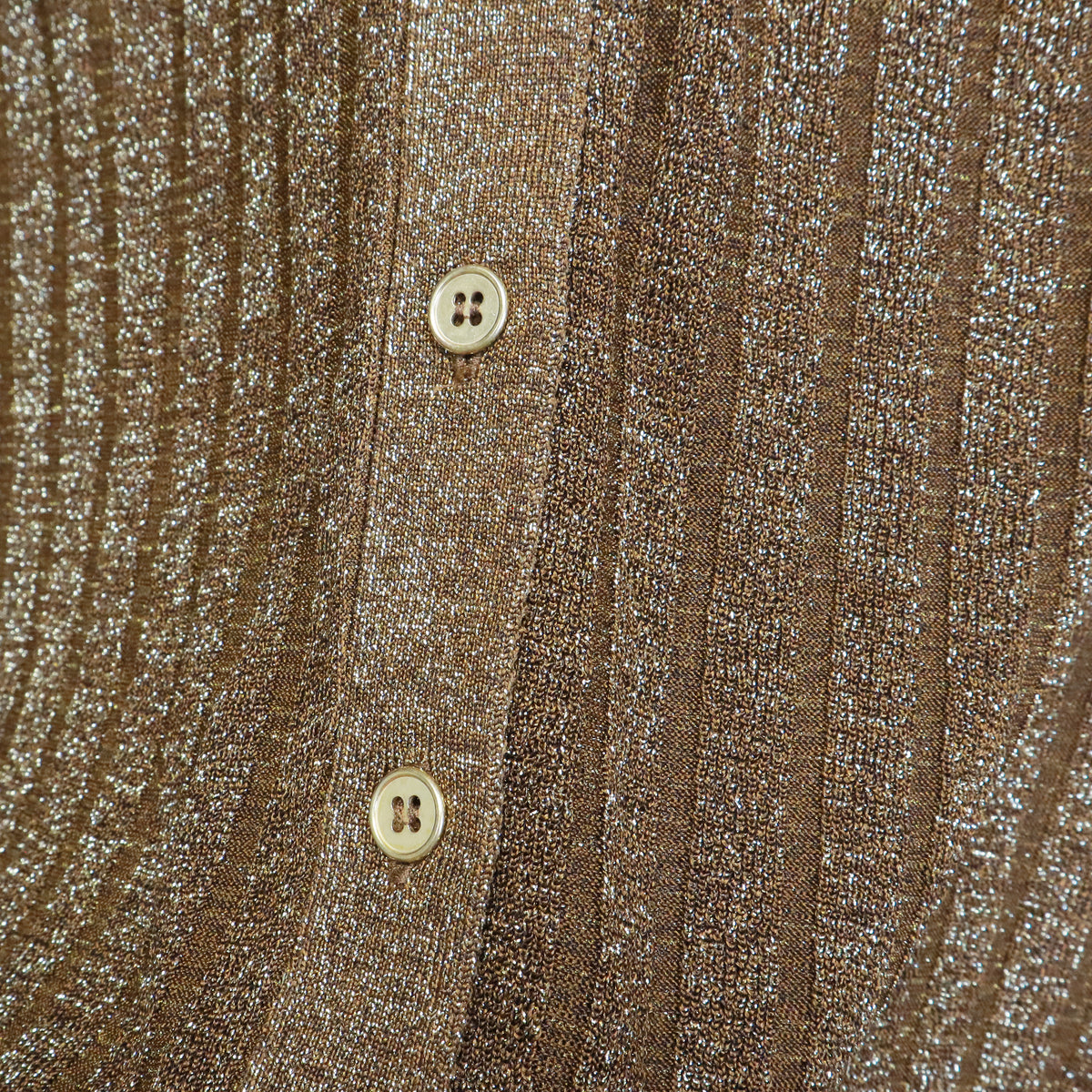 VERONICA BEARD GOLD METALLIC CARDIGAN - SIZE L