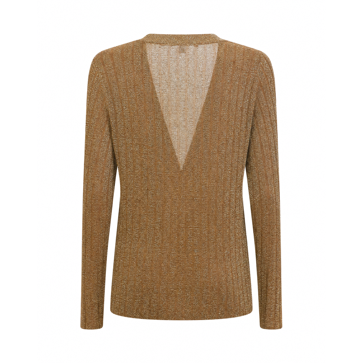 VERONICA BEARD GOLD METALLIC CARDIGAN - SIZE L
