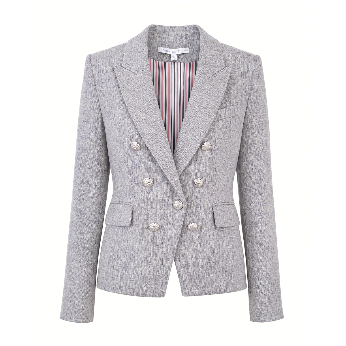 VERONICA BEARD GREY BLAZER WITH DICKIE INSERT - SIZE 4