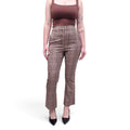 VERONICA BEARD GREY PLAID TROUSERS - SIZE 8
