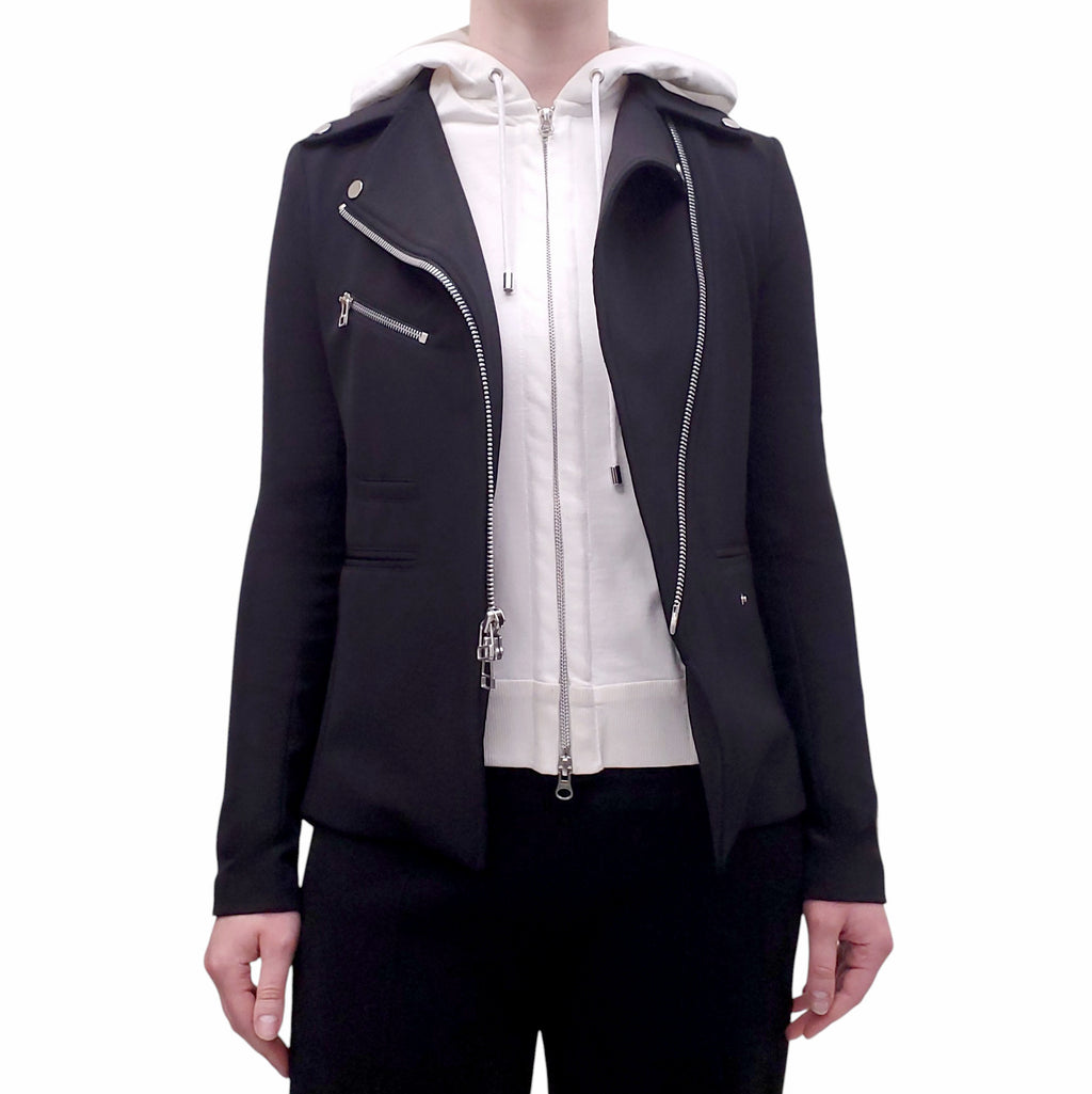 VERONICA BEARD MOTO JACKET WITH DICKIE - SIZE 0