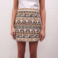 VERONICA BEARD 'RIEL' BEADED SKIRT - SIZE 6