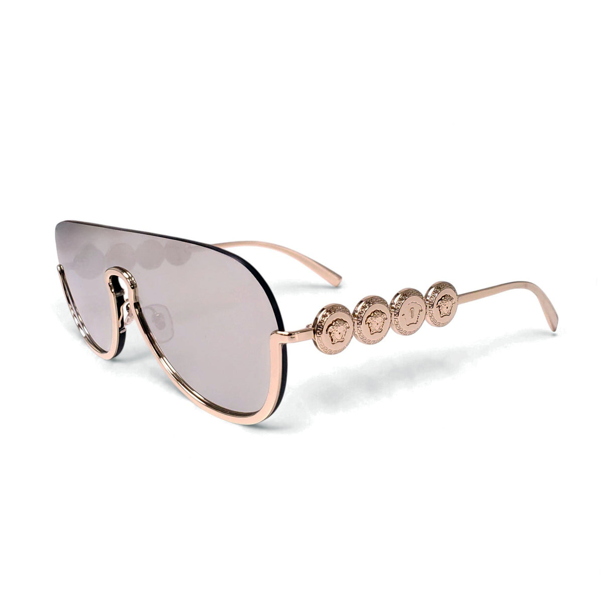VERSACE AVIATOR WITH GOLD MEDUSA SUNGLASSES