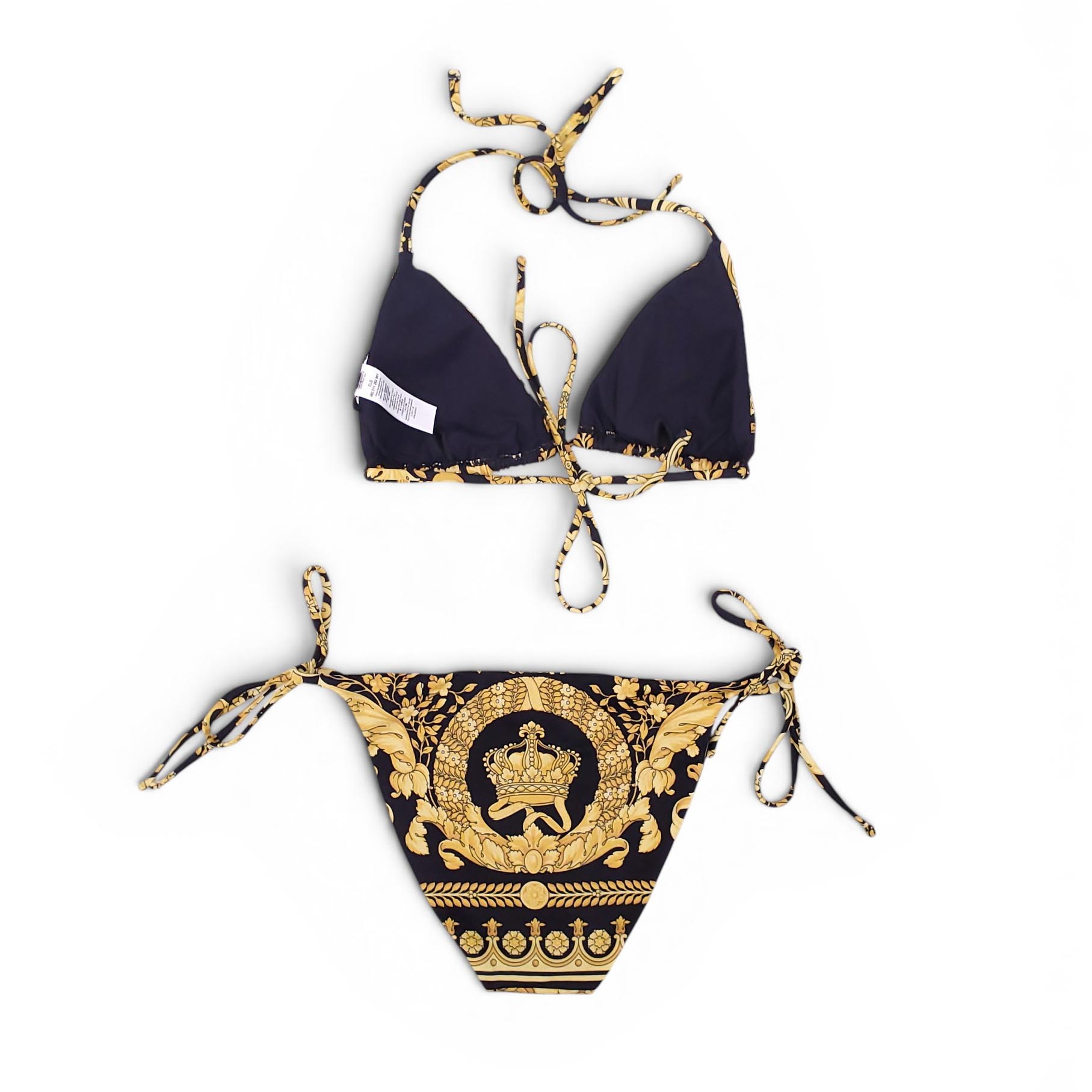 VERSACE BAROQUE PRINT BIKINI - SIZE 2