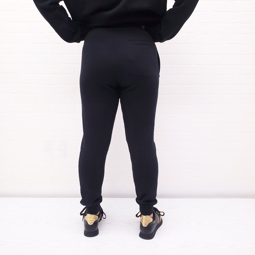 VERSACE BLACK LOGO SWEATPANTS - SIZE S