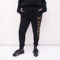 VERSACE BLACK LOGO SWEATPANTS - SIZE S