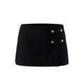 VERSACE BLACK MEDUSA MINISKIRT - SIZE 46
