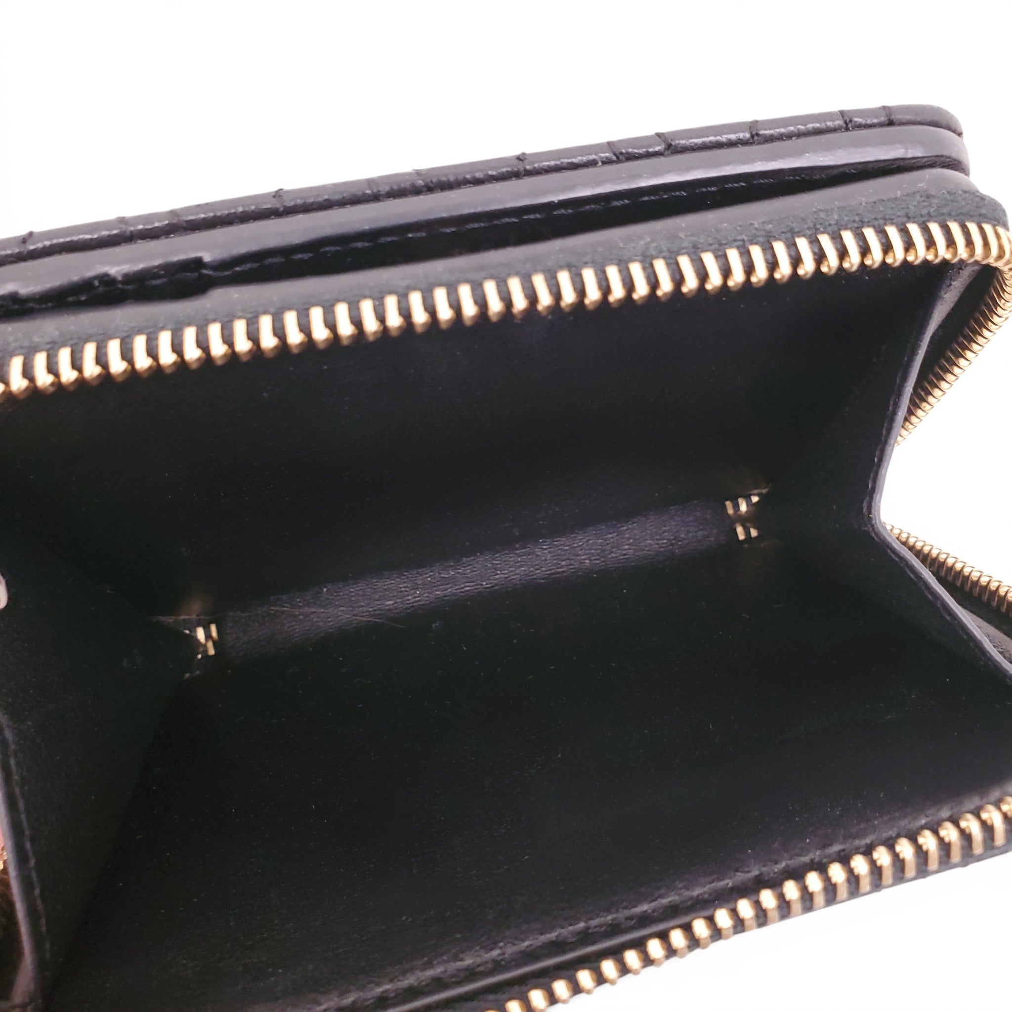 VERSACE BLACK QUILTED WALLET