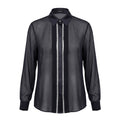 VERSACE EMBELLISHED GEORGETTE BLOUSE - SIZE 40