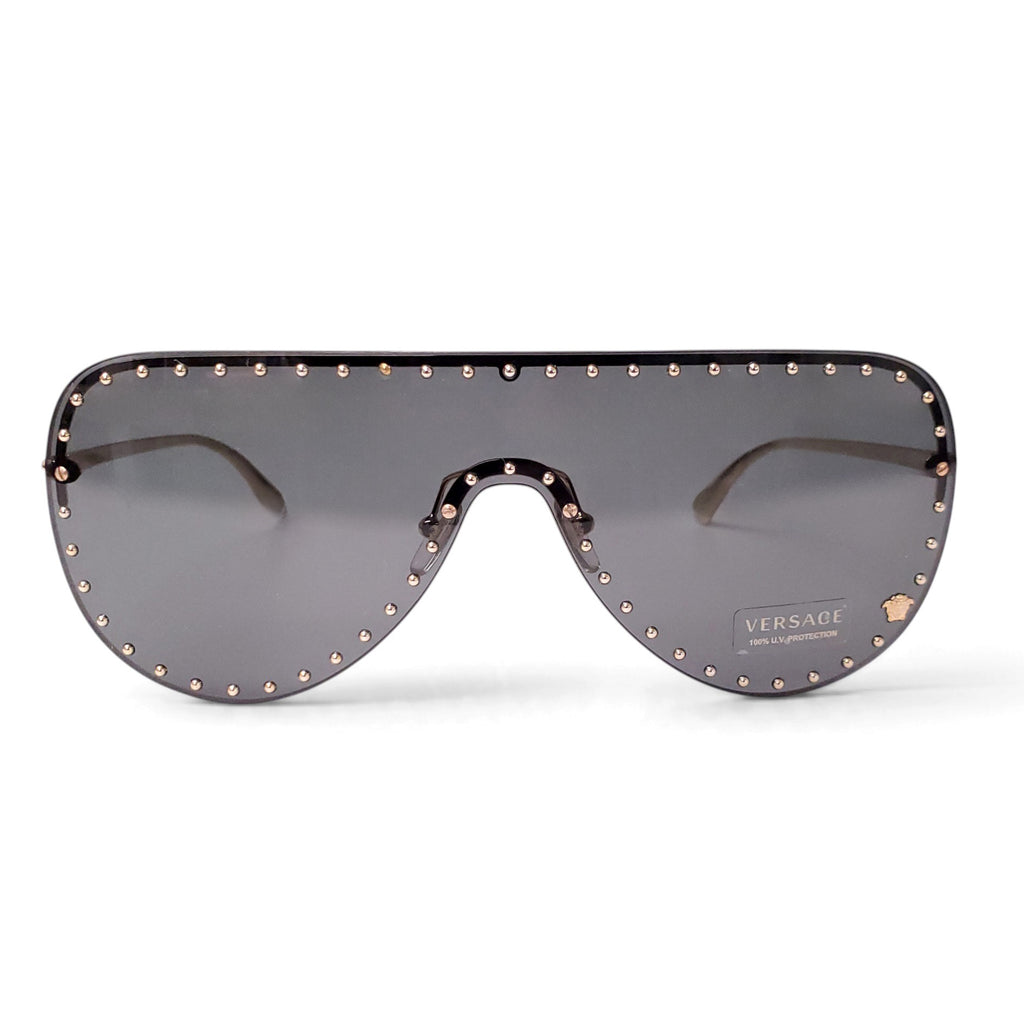 VERSACE GOLD STUD AVIATOR SUNGLASSES