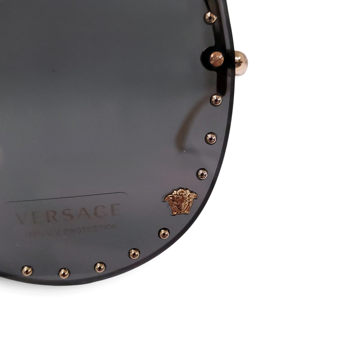 VERSACE GOLD STUD AVIATOR SUNGLASSES