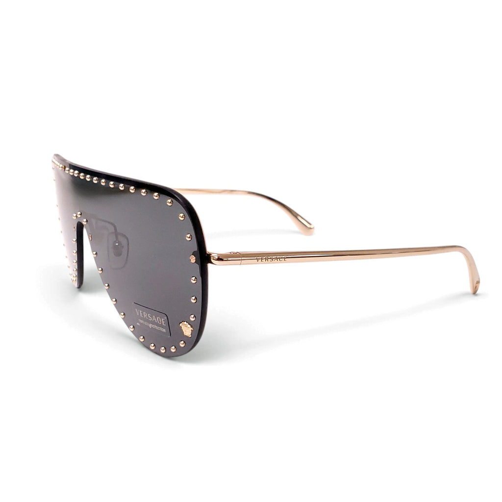 VERSACE GOLD STUD AVIATOR SUNGLASSES