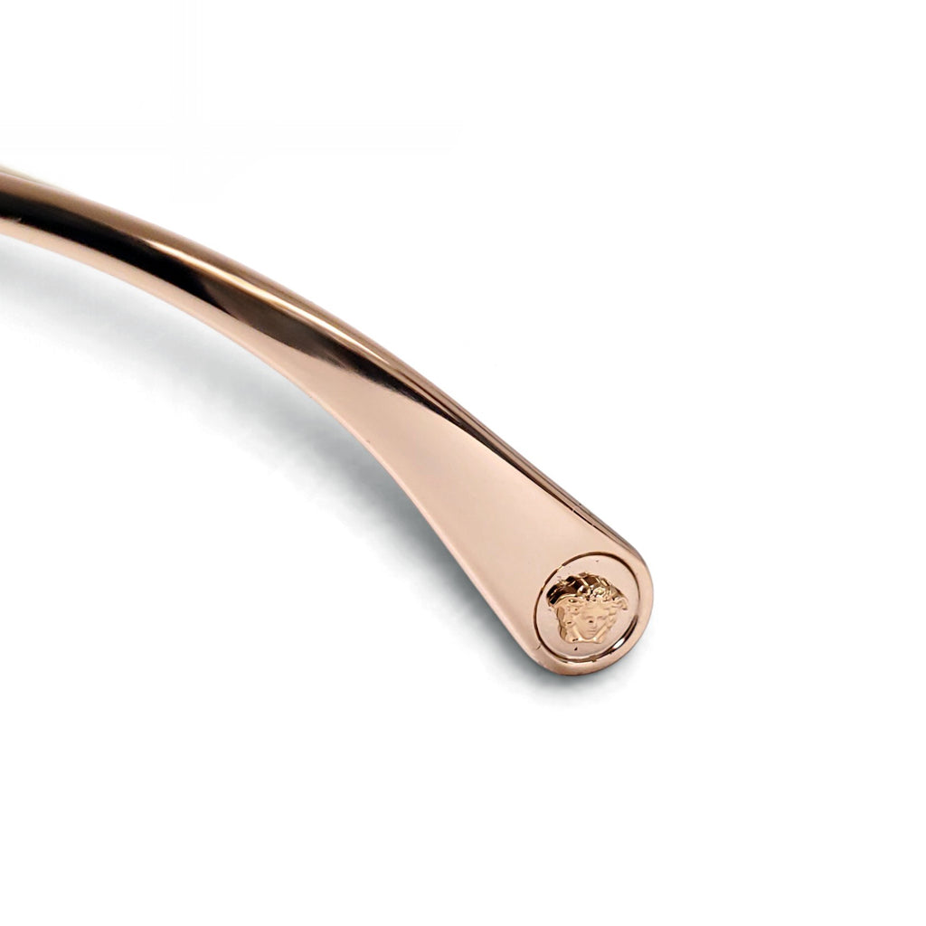 VERSACE GOLD STUD AVIATOR SUNGLASSES