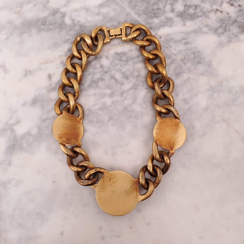 VERSACE MEDUSA GOLD NECKLACE