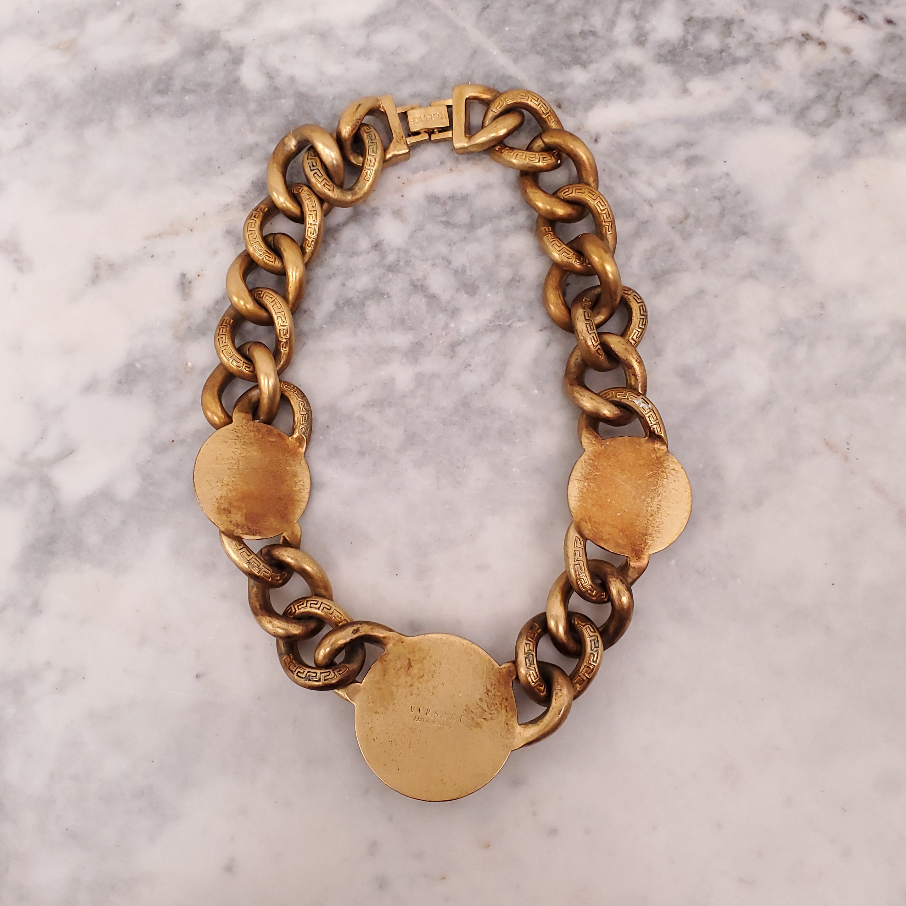 VERSACE MEDUSA GOLD NECKLACE