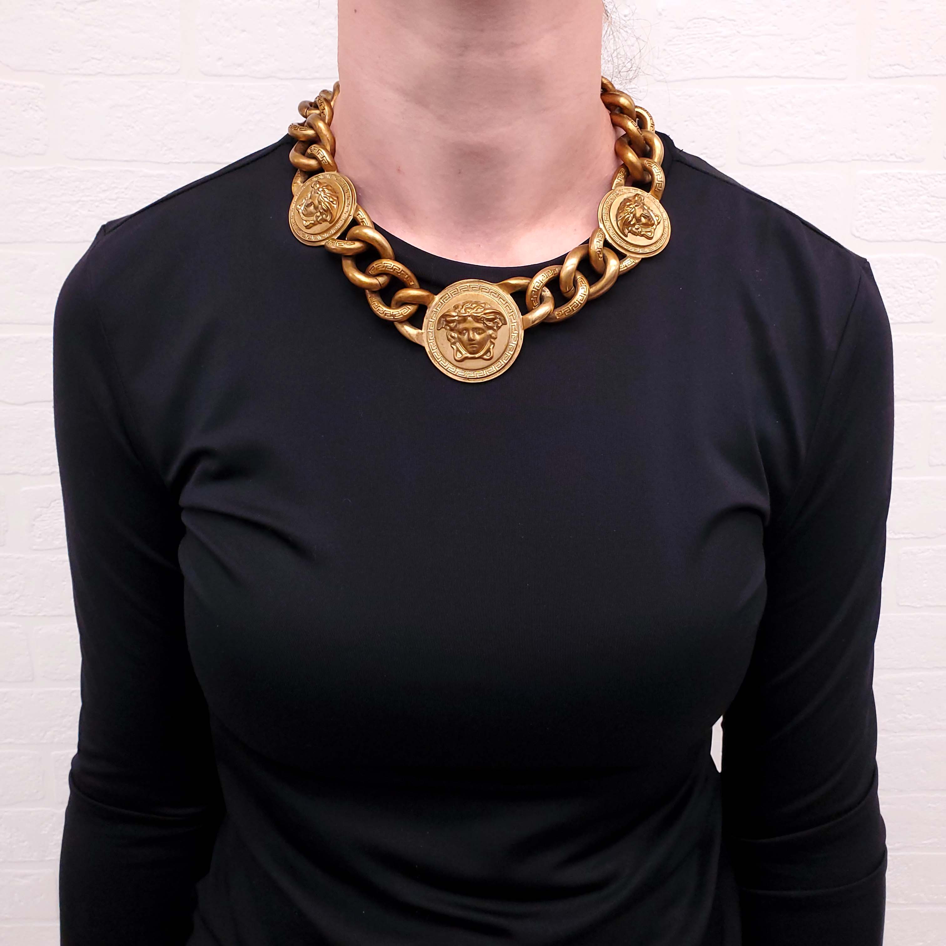 VERSACE MEDUSA GOLD NECKLACE