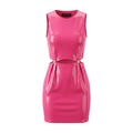 VERSACE PINK LATEX DRESS - SIZE 38