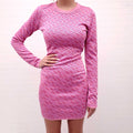 VERSACE PINK 'LA GRECA JACQUARD' MINI DRESS - SIZE 40