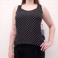 WARDROBE.NYC POLKA DOT SILK TANK TOP - SIZE S