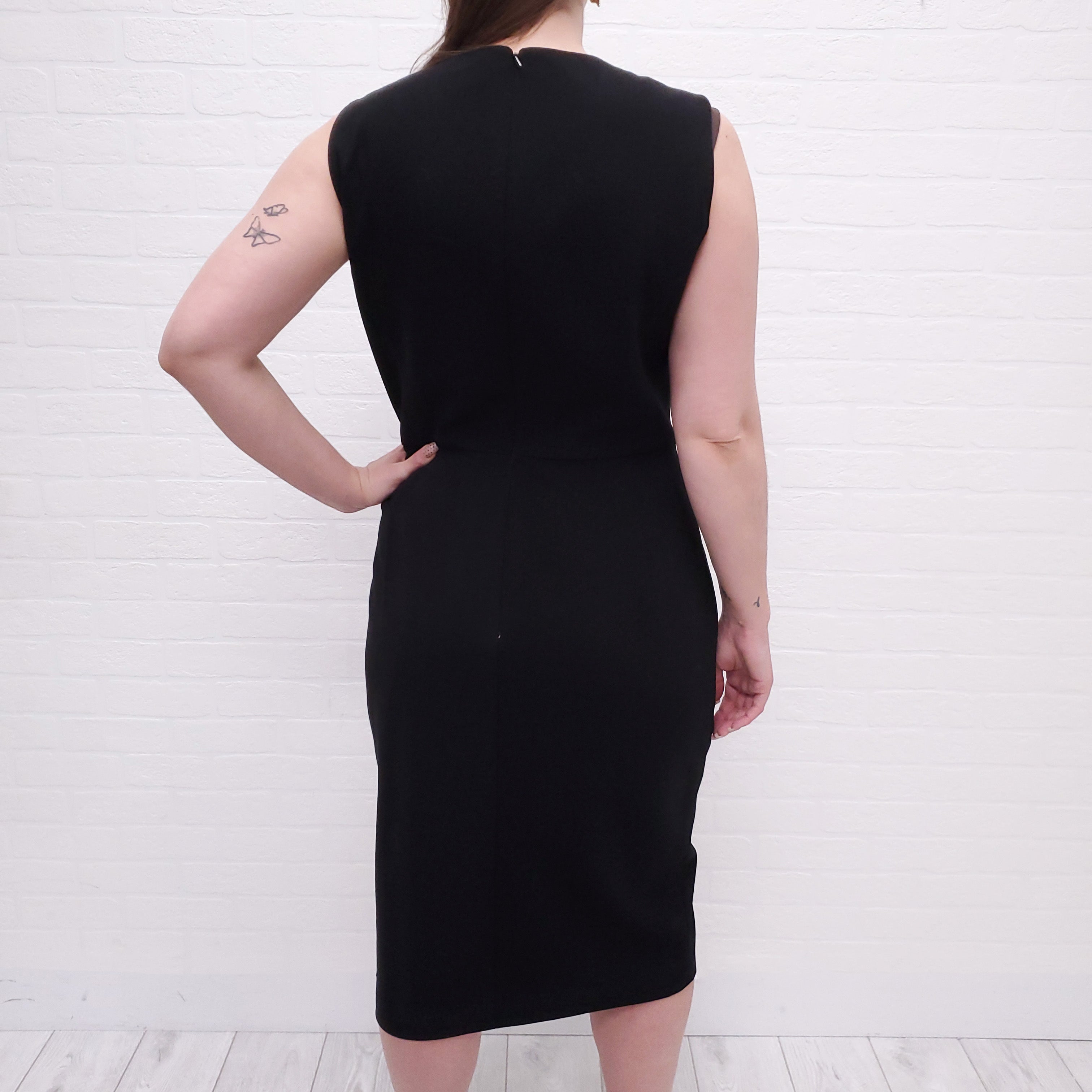 WEEKEND MAX MARA BLACK DRESS - SIZE 14