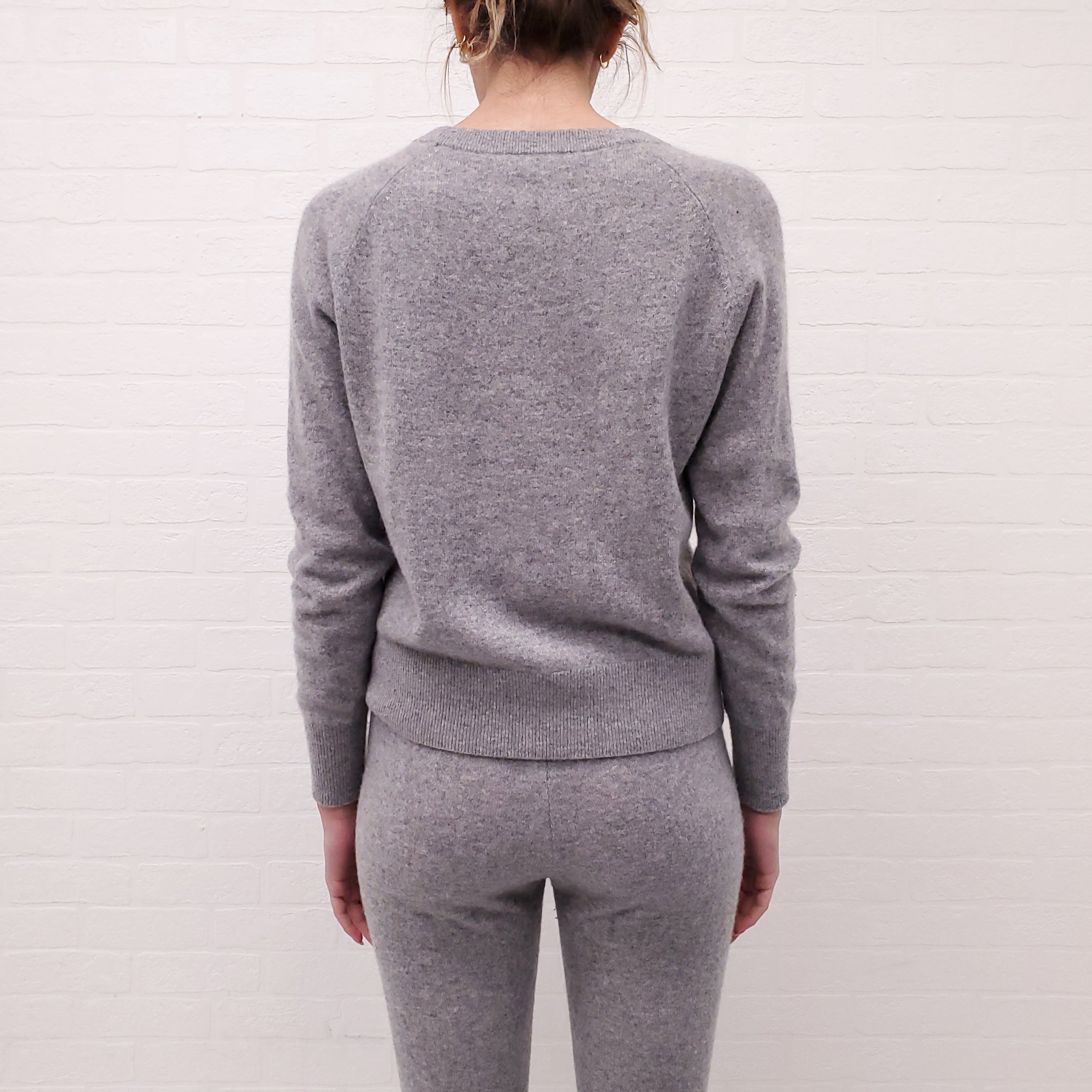 WHITE & WARREN GREY CASHMERE SET - SIZE XS