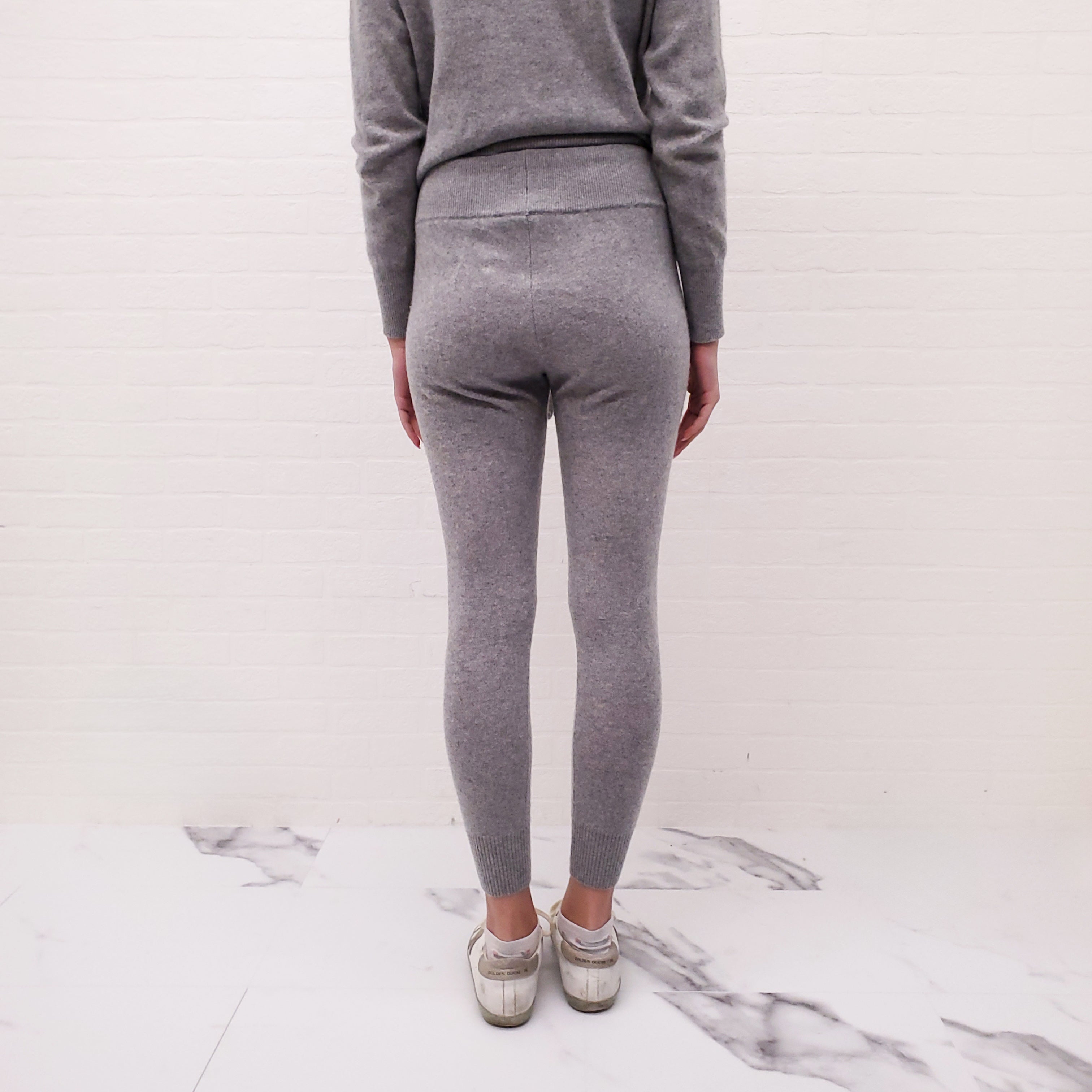 WHITE & WARREN GREY CASHMERE SET - SIZE XS