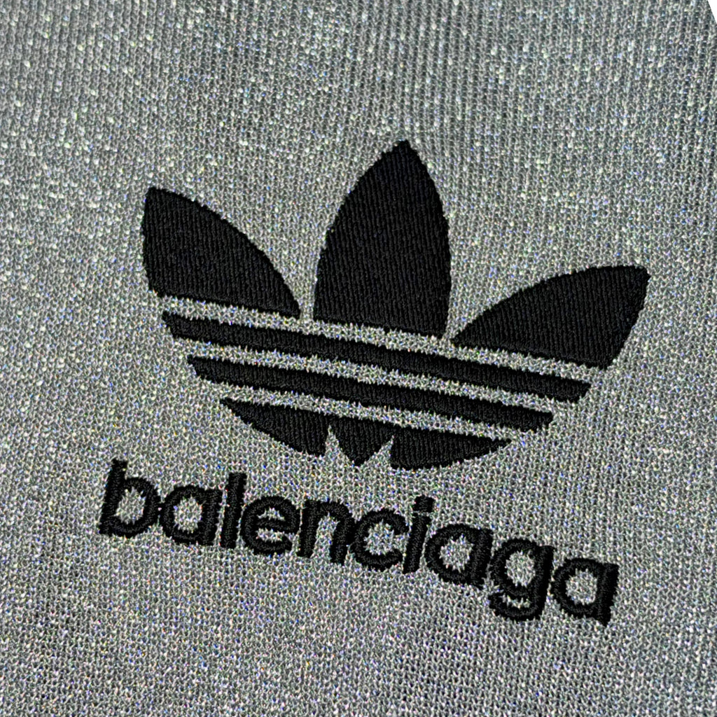 BALENCIAGA X ADIDAS COLLABORATION METALLIC SWEATER - SIZE L