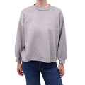 XIRENA GREY RAW HEM HONOR SWEATSHIRT - SIZE XS