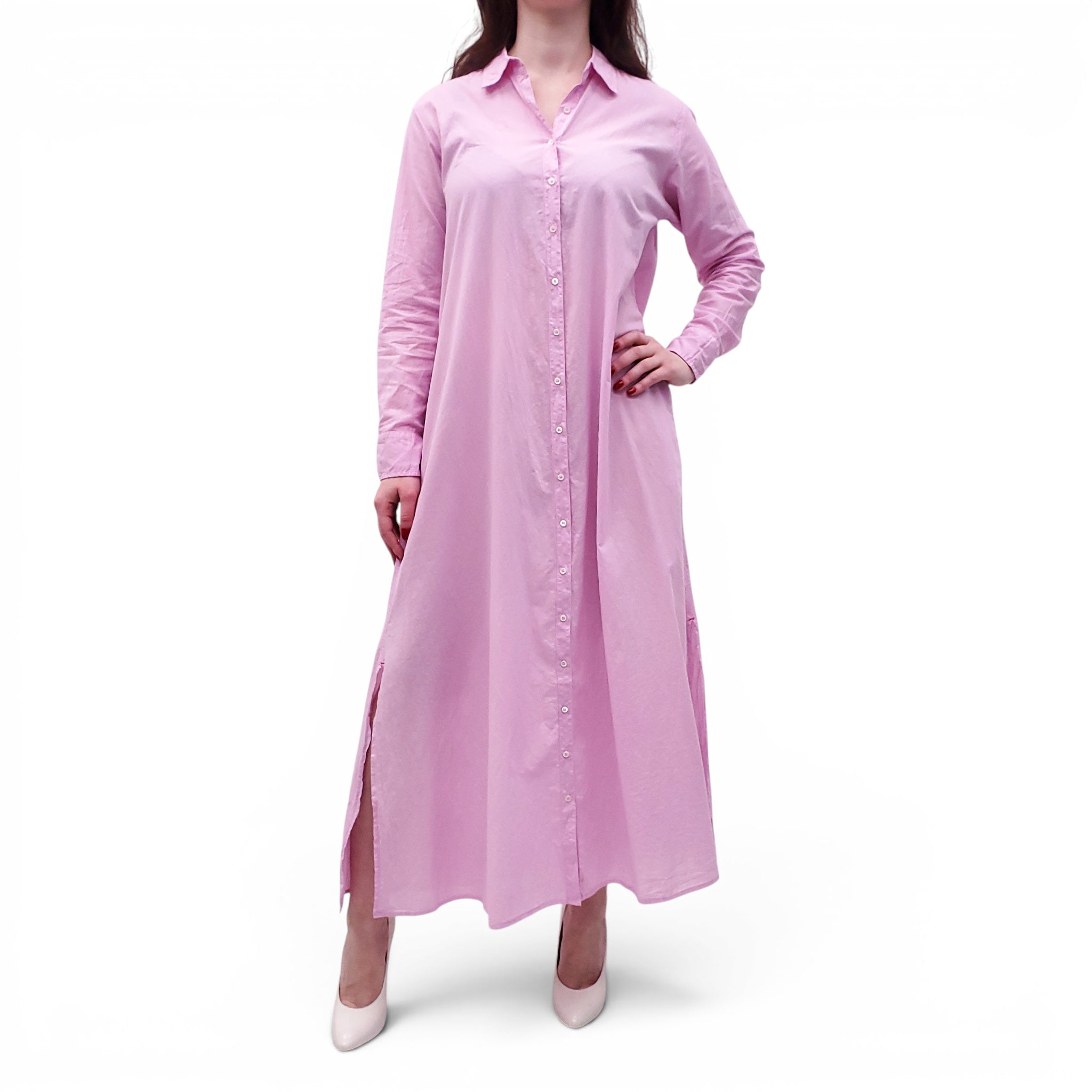XIRENA PINK COTTON MAXI DRESS - SIZE XS