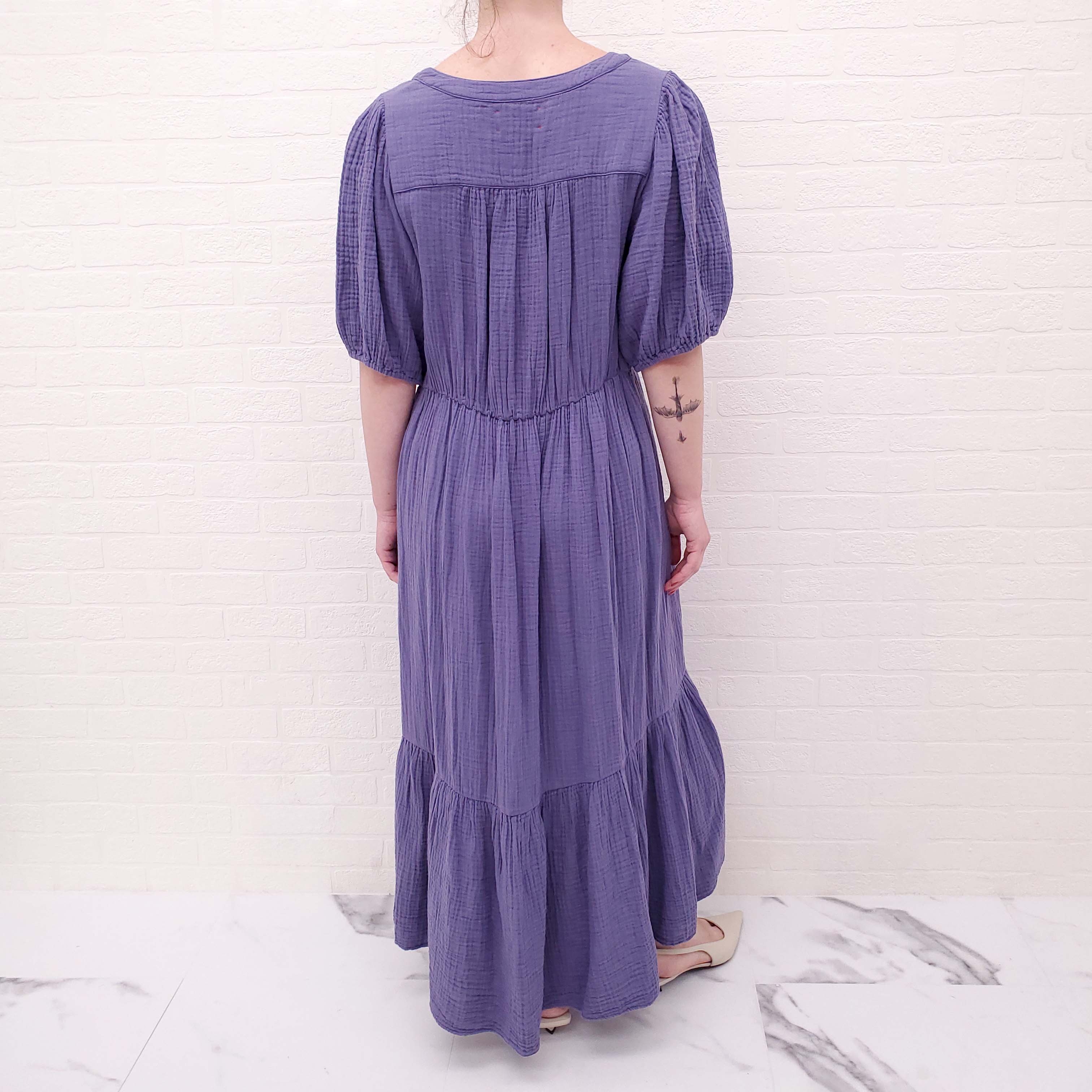 XIRENA PURPLE LENNOX DRESS - SIZE M