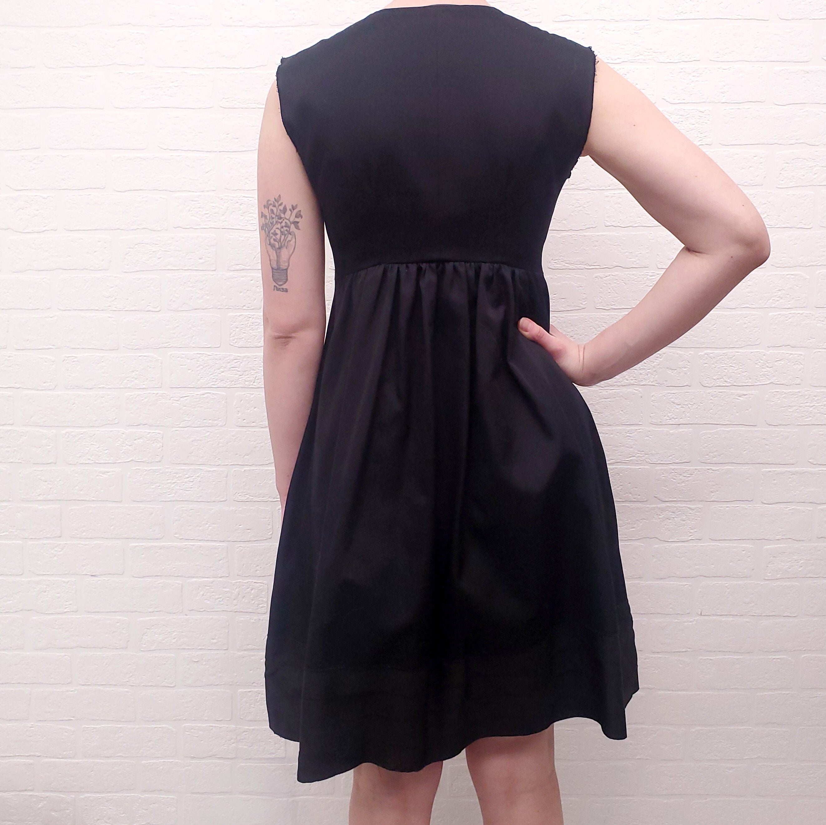 YVES SAINT LAURENT 2010 CORSET RIBBON DRESS - SIZE 36