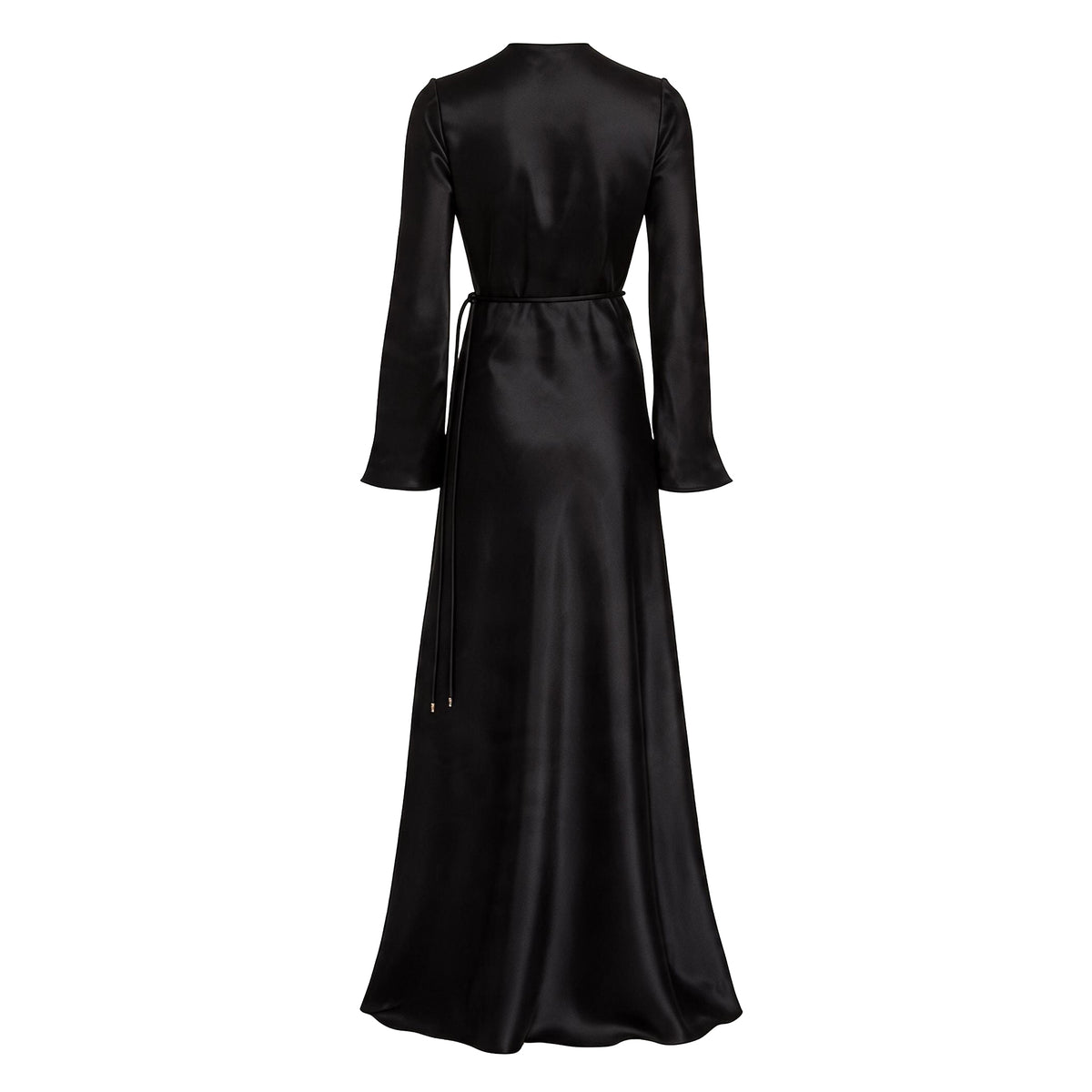 ZIMMERMANN BLACK LUMINOSITY SLIP GOWN - SIZE 0