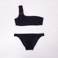 ZIMMERMANN BLACK TEDDY BUCKLE BIKINI - SIZE 3/L