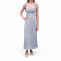 ZIMMERMANN BLUE SHIMMER KNIT DRESS - SIZE OP/XXS