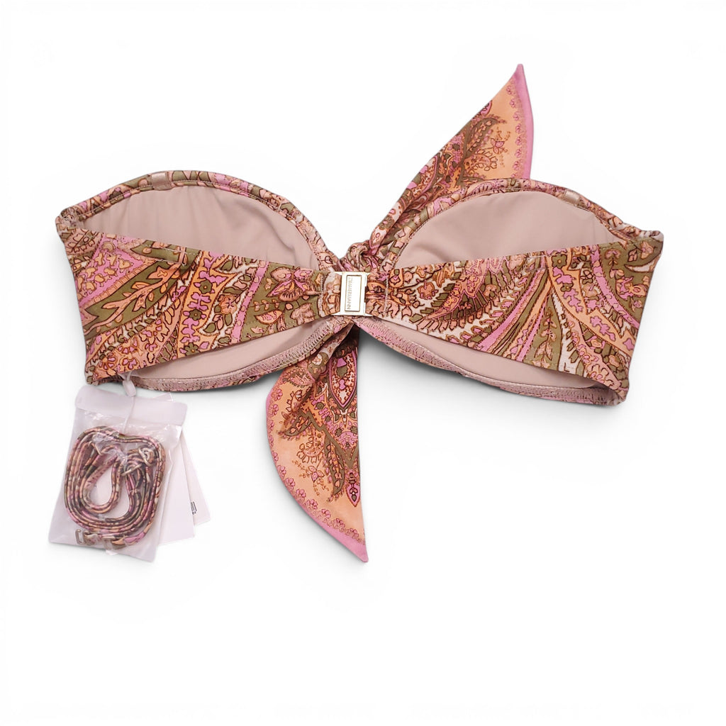 ZIMMERMANN BRIGHTON SCARF TIE BIKINI TOP - SIZE 2 (US 8)
