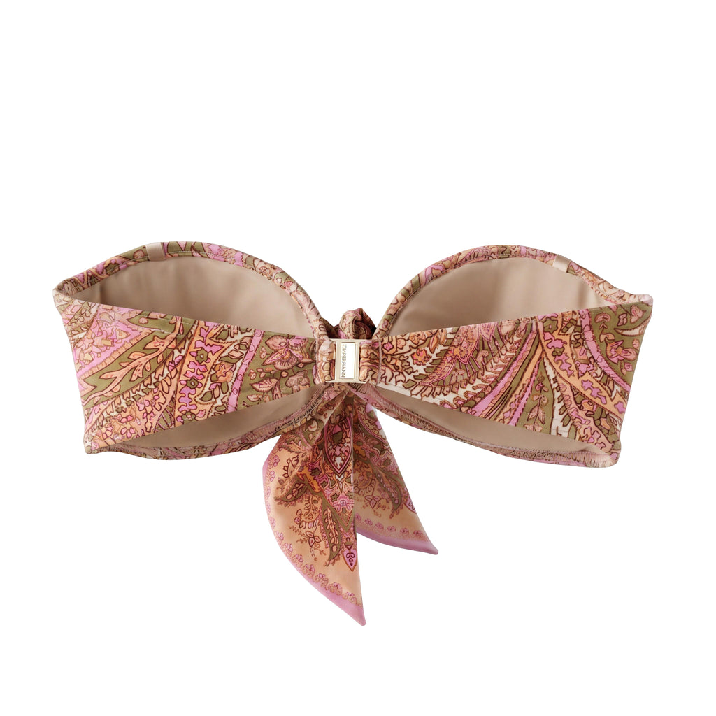 ZIMMERMANN BRIGHTON SCARF TIE BIKINI TOP - SIZE 2 (US 8)