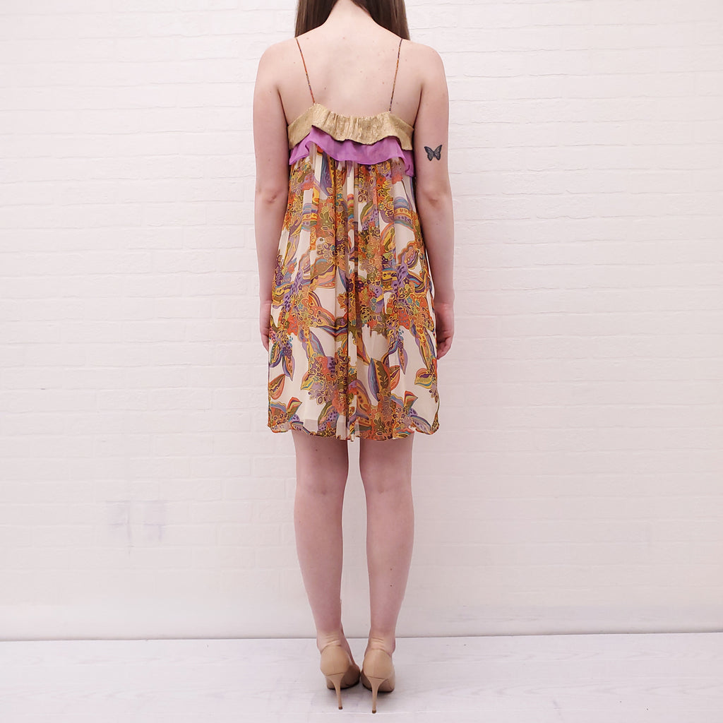 ZIMMERMANN BUTTERFLY DRESS WITH SEQUIN DRESS - SIZE 1/S