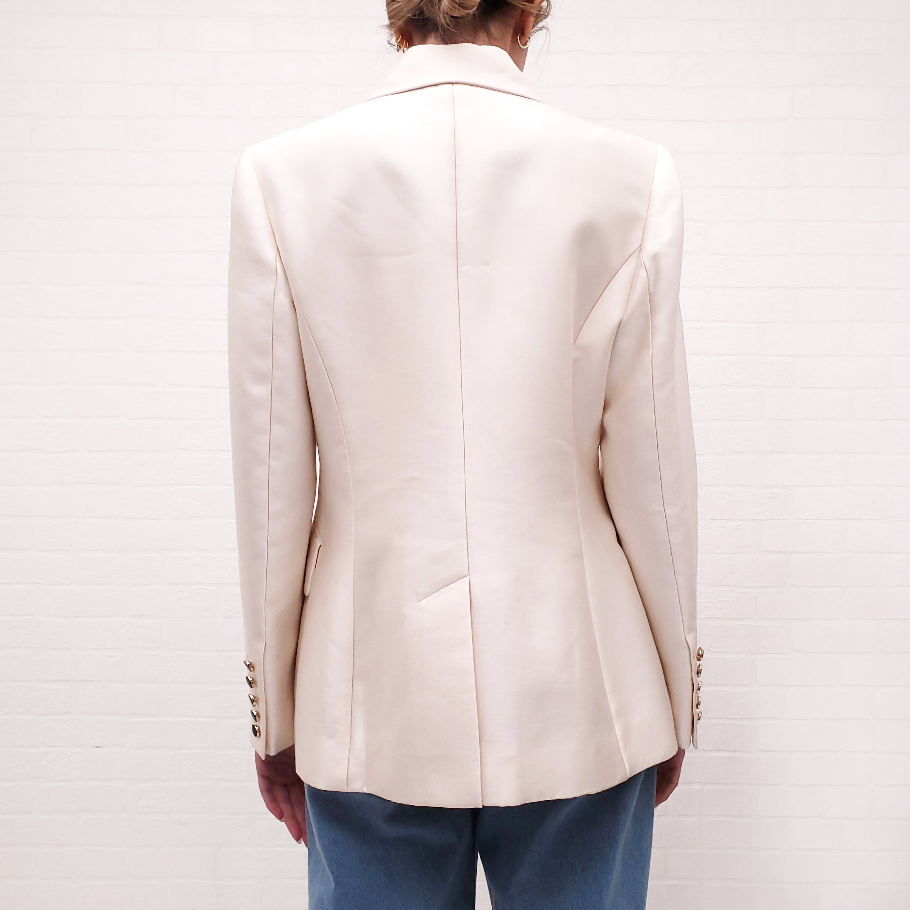 ZIMMERMANN CREAM TUXEDO BLAZER - SIZE 2 (SIZE US 8)