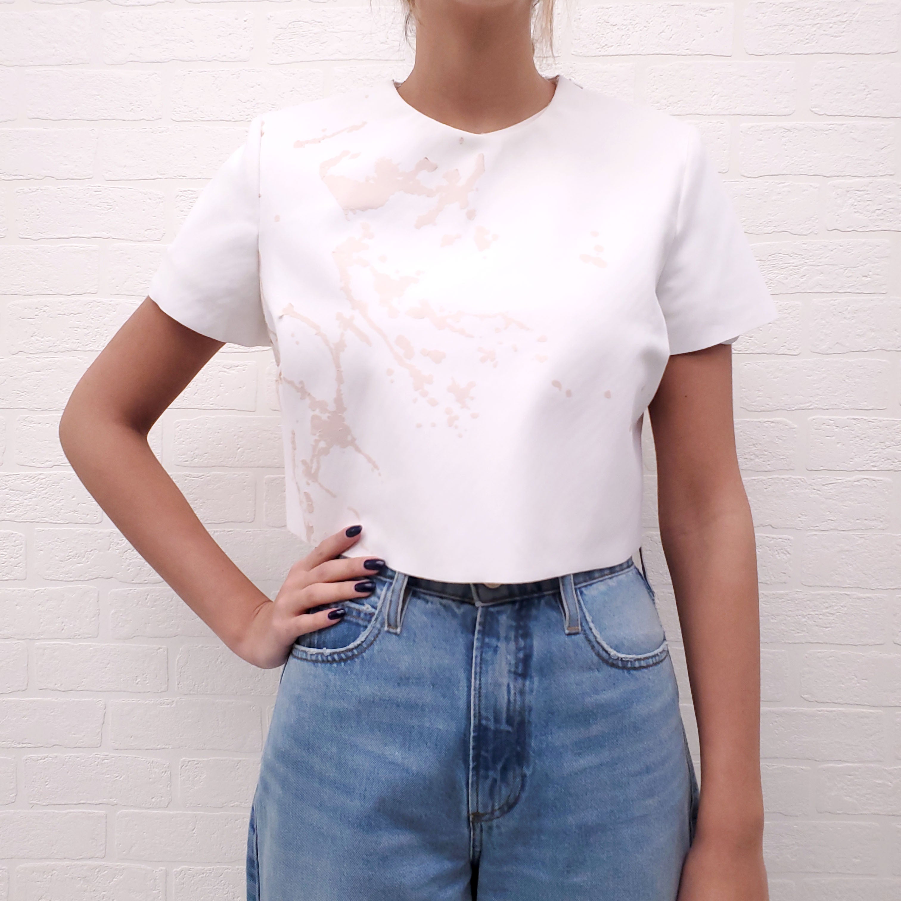 ZIMMERMANN CREW NECK SHORT SLEEVE TOP - SIZE 2