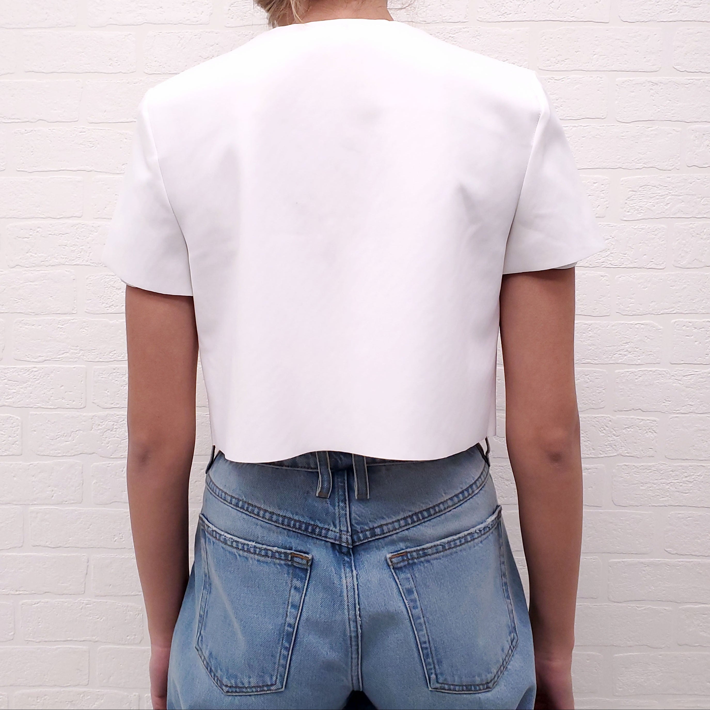 ZIMMERMANN CREW NECK SHORT SLEEVE TOP - SIZE 2