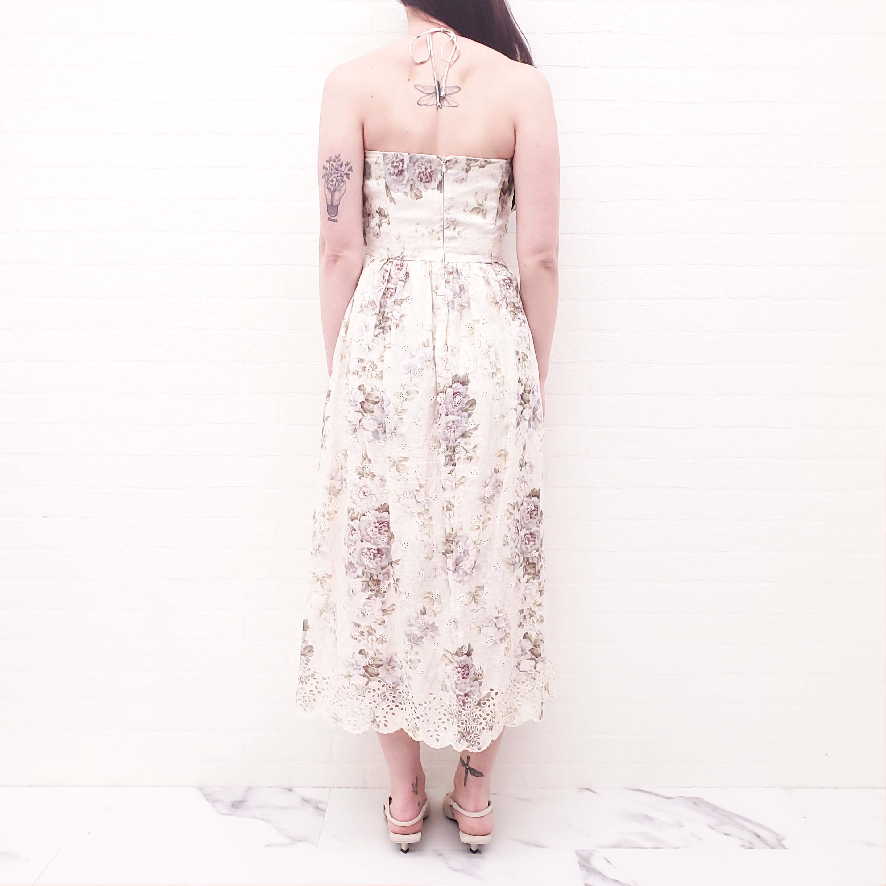 ZIMMERMANN FLORAL DRESS WITH CUTOUT DETAIL - SIZE 2