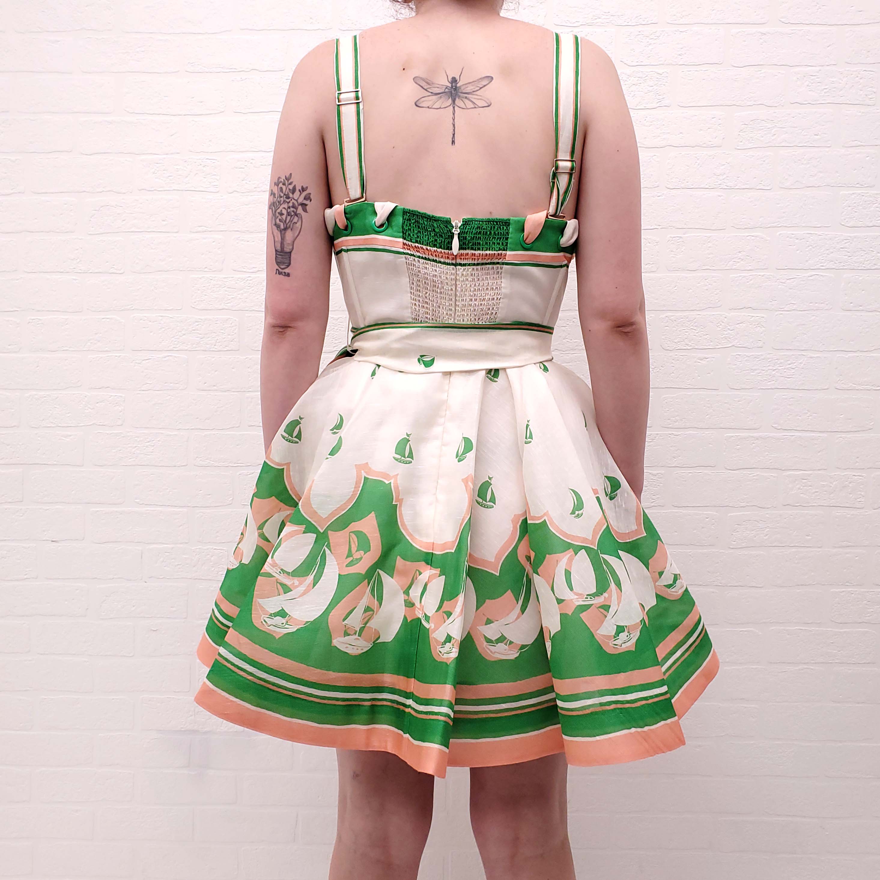 ZIMMERMANN HIGH TIDE EYELET RUNWAY MINI DRESS - SIZE 3