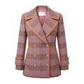 ZIMMERMANN KALEIDOSCOPE CHECK PEACOAT - SIZE 2 (US 8)
