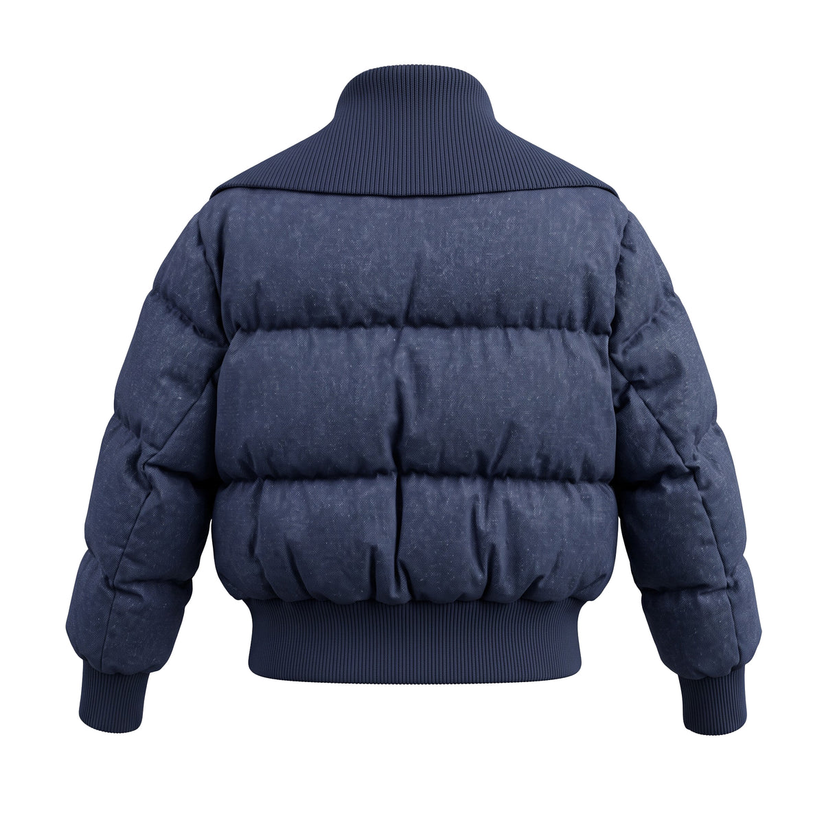 ZIMMERMANN LUMINOSITY DENIM DOWN JACKET - SIZE 2 (US 8)