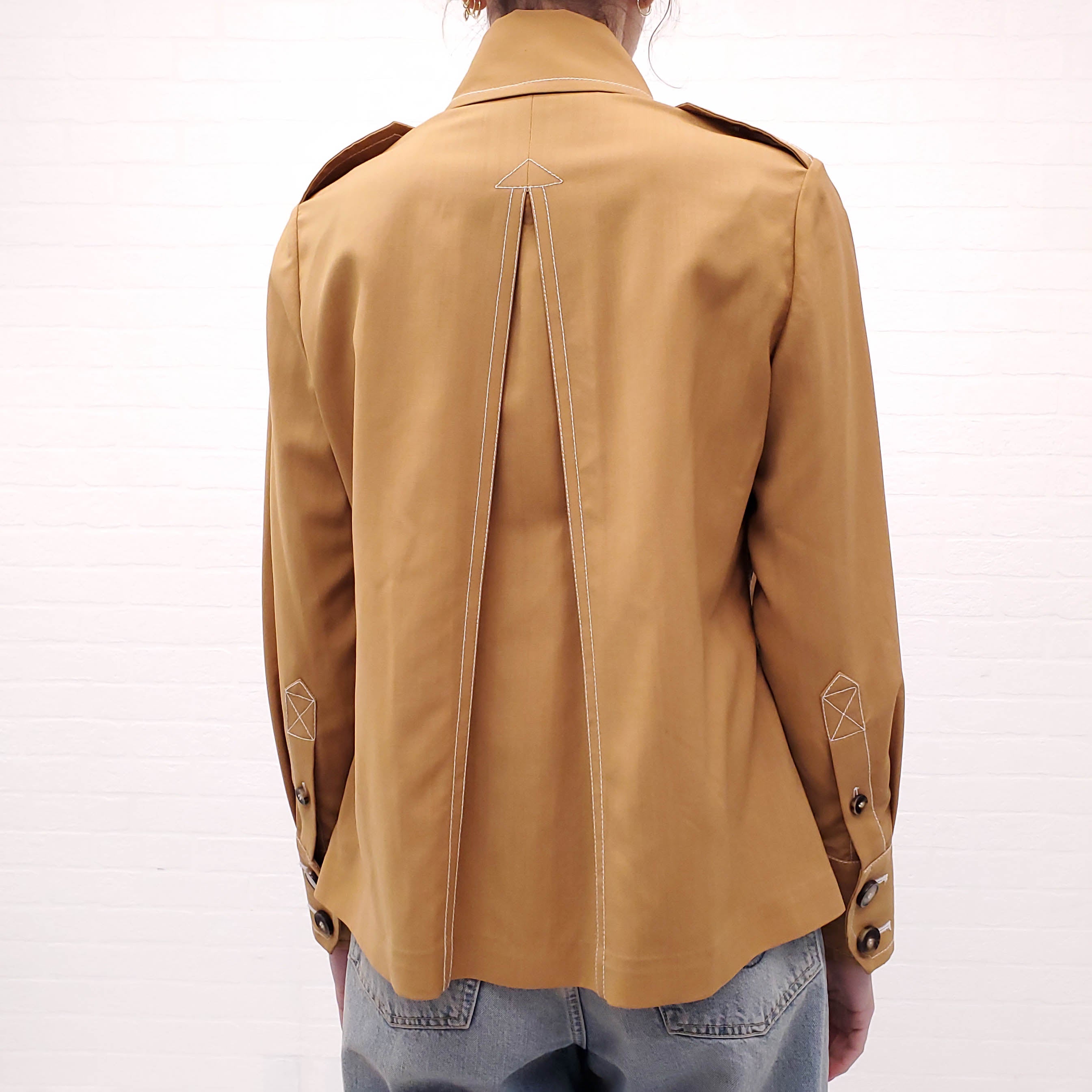 ZIMMERMANN MUSTARD YELLOW BLOUSE - SIZE 0 (US 2)