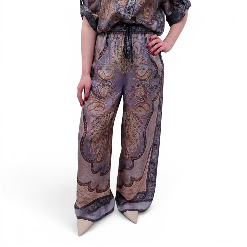 ZIMMERMANN PAISLEY PATTERNED SILK 2-PIECE SET - SIZE 0/1 (US 4/6)