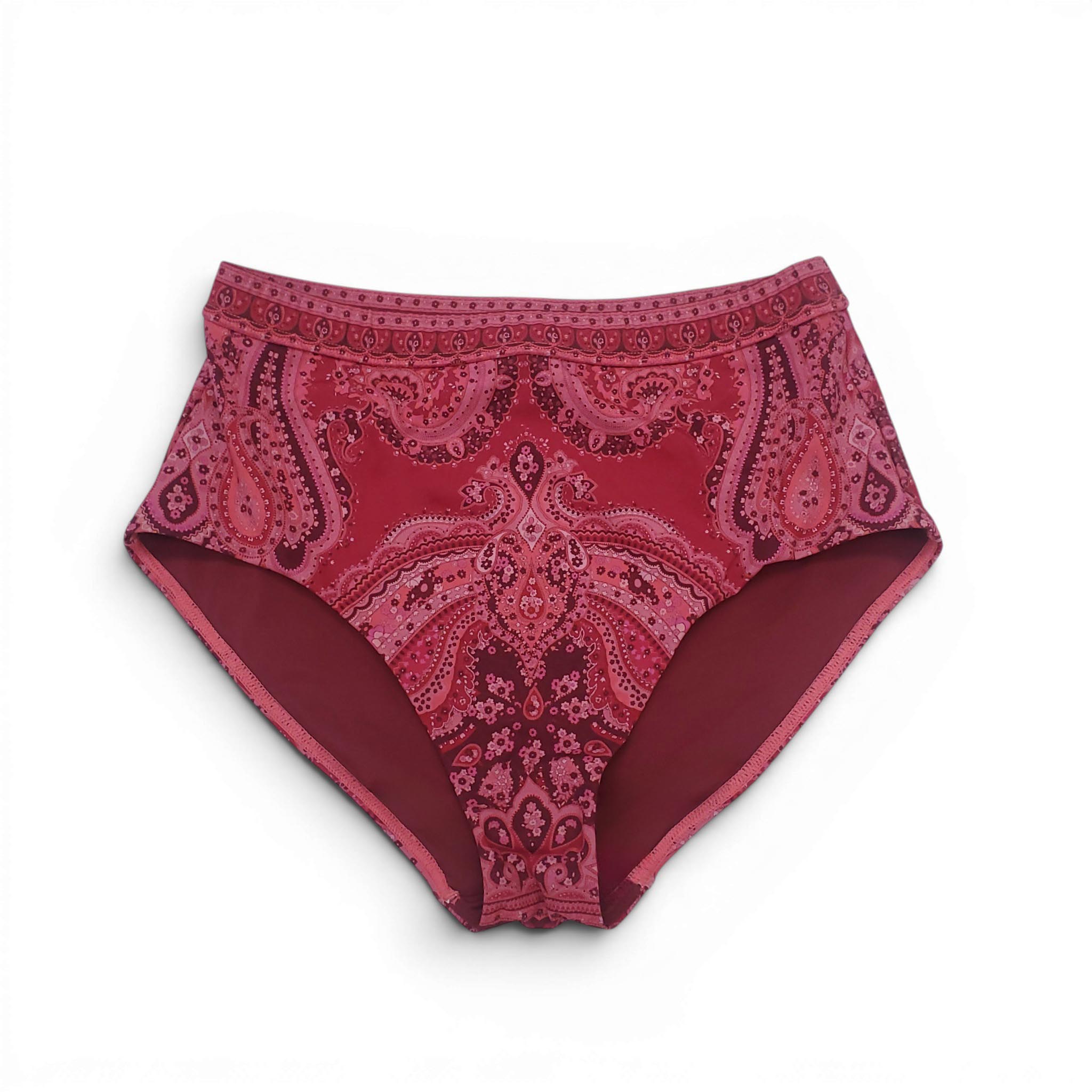ZIMMERMANN PAISLEY 'SEPARATES' HIGH WAIST BIKINI BOTTOM - SIZE 3 (US 10)