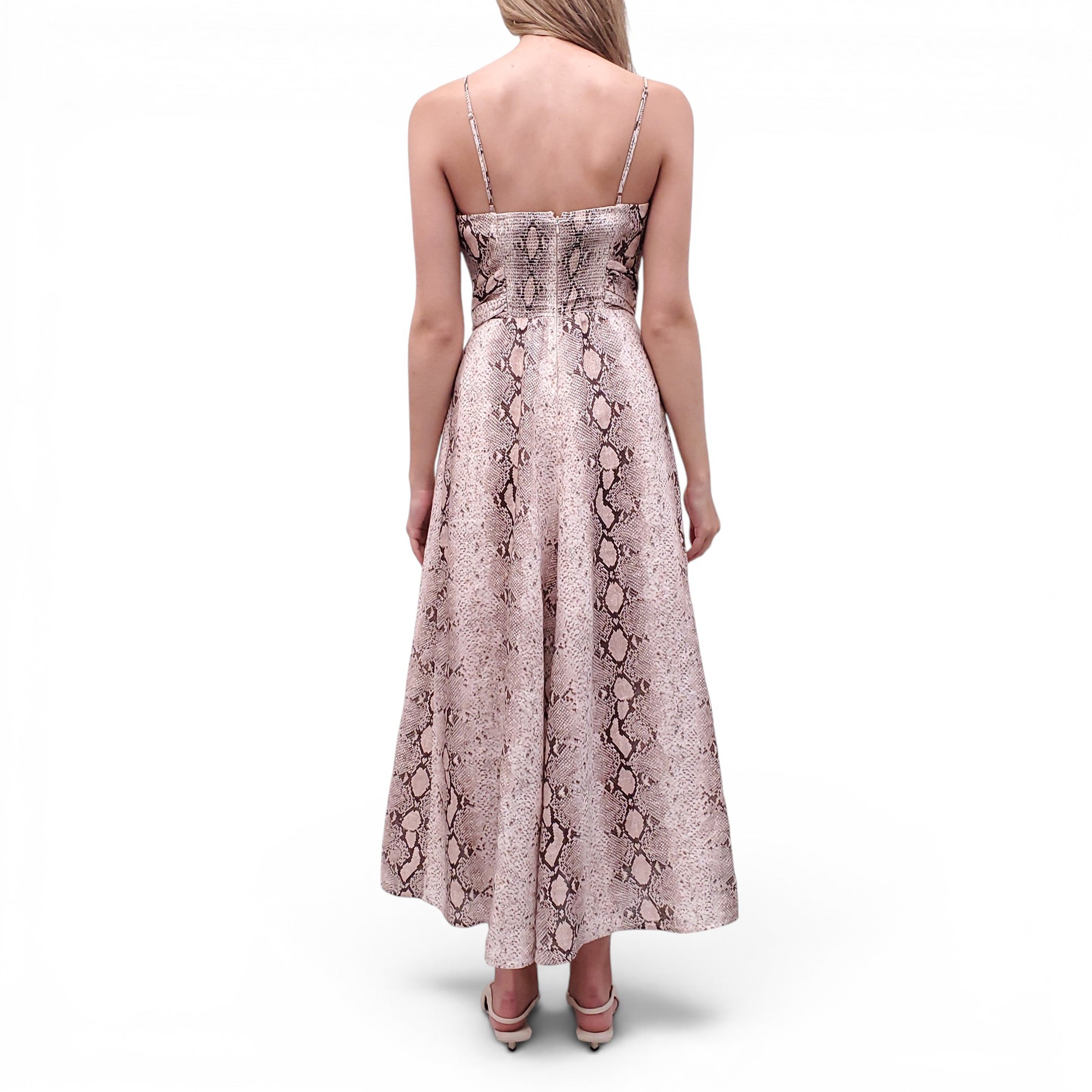 zimmermann pink cutout dress Zimmermann Aster Pink Scarf Tie Front Midi Dress